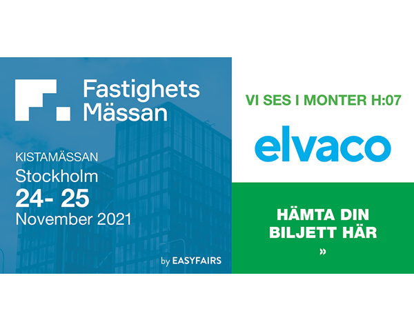 Elvaco is exhibiting at Fastighetsmässan