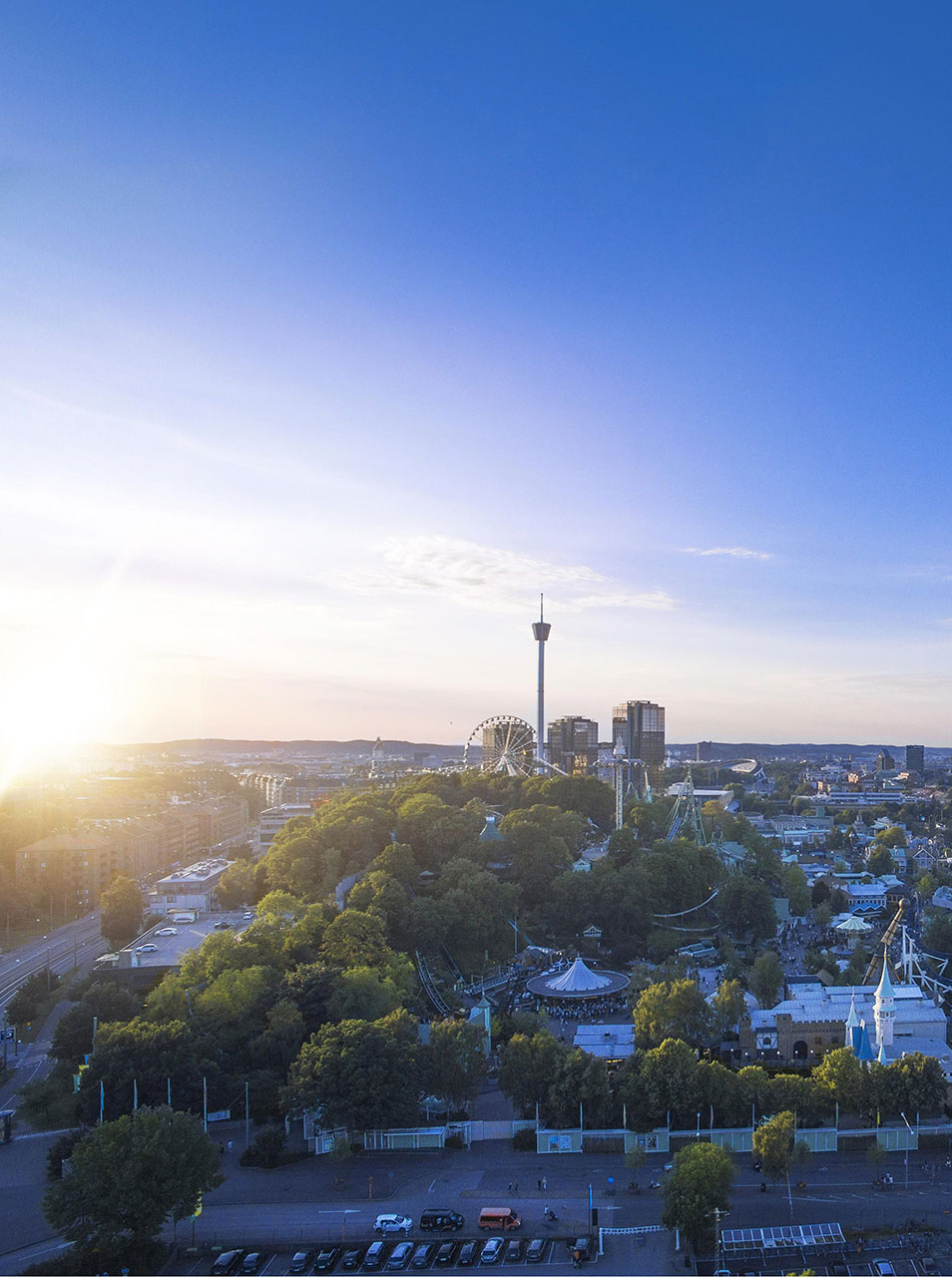 Elvaco Stadtaussicht Vergnügungspark