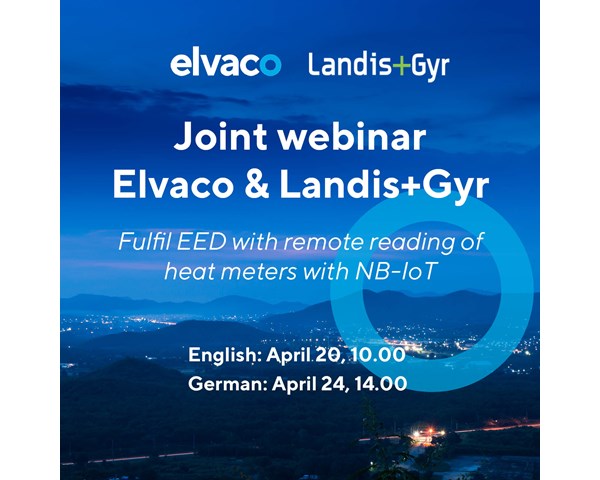 Nehmen Sie an unserem Webinar “Erfüllung FFVAV Anforderungen mit Fernauslesung von Wärmezähler über NB-IoT” teil 