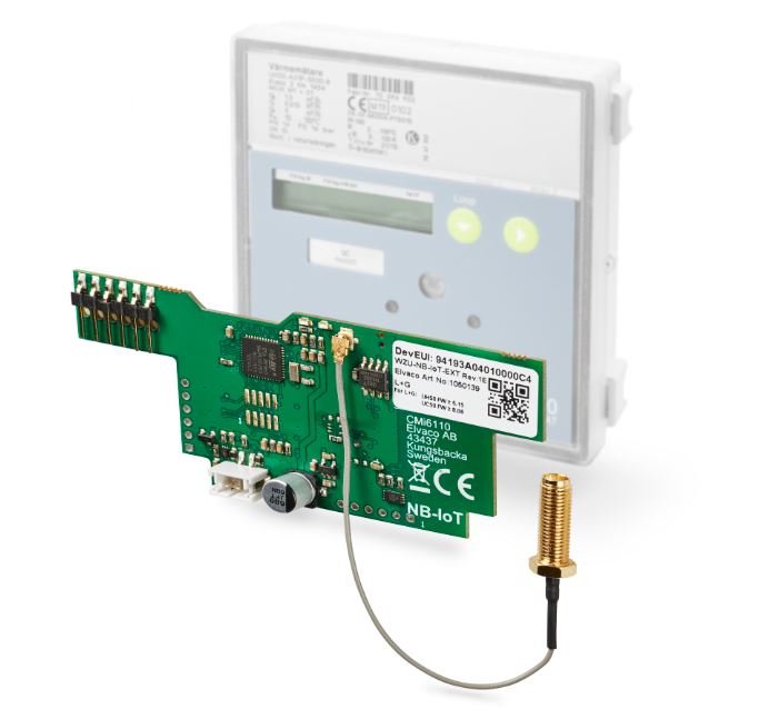 Elvaco launches NB-IoT module for heat meter 